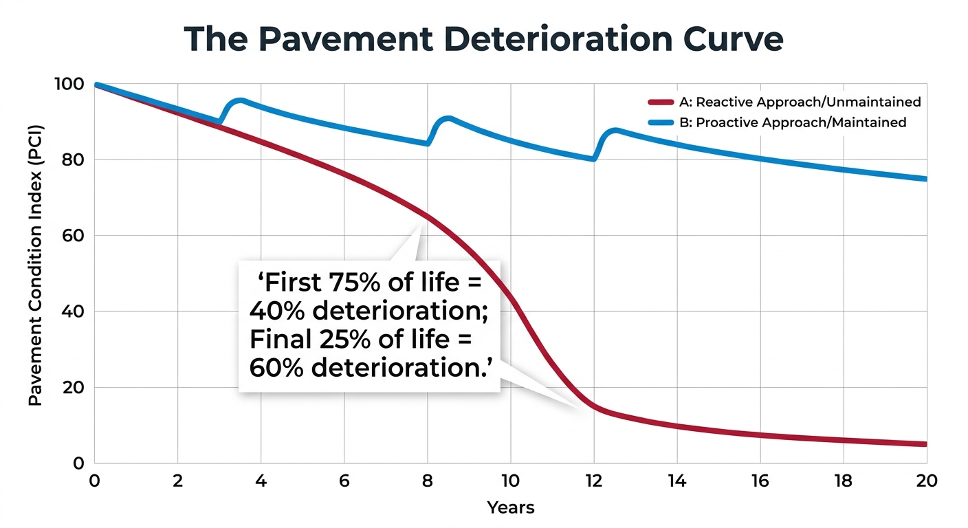 The Pavement Deterioration Curve